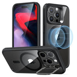 Magsafe Калъф за iPhone 15 Pro Max, ESR Classic Hybrid Kickstand Magnetic Case, Черен
