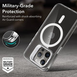 Magsafe Калъф за iPhone 15 Pro, ESR Classic Hybrid Kickstand Magnetic Case, Прозрачен (7)