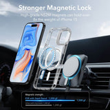 Magsafe Калъф за iPhone 15 Plus, ESR Classic Hybrid Kickstand Magnetic Case, Прозрачен (4)
