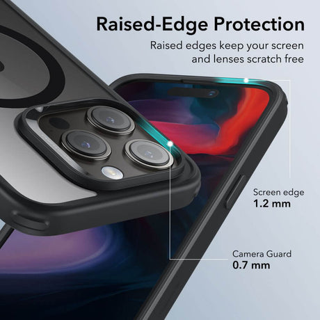 Magsafe Калъф за iPhone 15 Pro Max, ESR Classic Hybrid Magnetic Case, Черен (7)