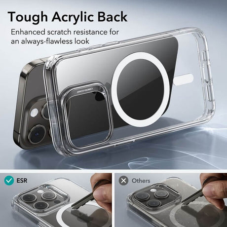 Magsafe Калъф за iPhone 15 Pro, ESR Classic Hybrid Magnetic Case, Прозрачен (5)