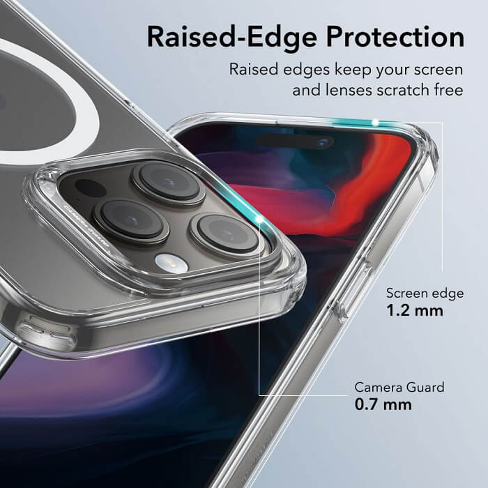 Magsafe Калъф за iPhone 15 Pro, ESR Classic Hybrid Magnetic Case, Прозрачен (4)