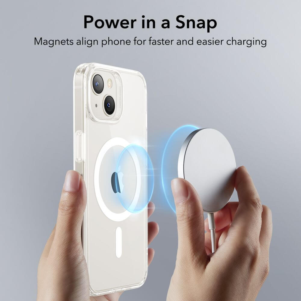 Magsafe Калъф за iPhone 15, ESR Classic Hybrid Magnetic Case, Прозрачен (2)