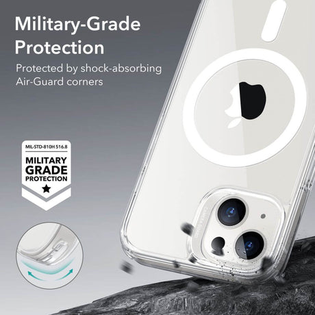 Magsafe Калъф за iPhone 15, ESR Classic Hybrid Magnetic Case, Прозрачен (4)