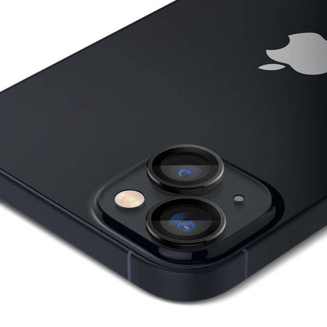 Протектор за Камерата на iPhone 15 Plus, Spigen EZ Fit Optik Pro Glass tR 2бр., Черен (4)