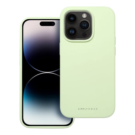 Силиконов Калъф за iPhone 15, Roar Cloud-Skin Case, Зелен (2)