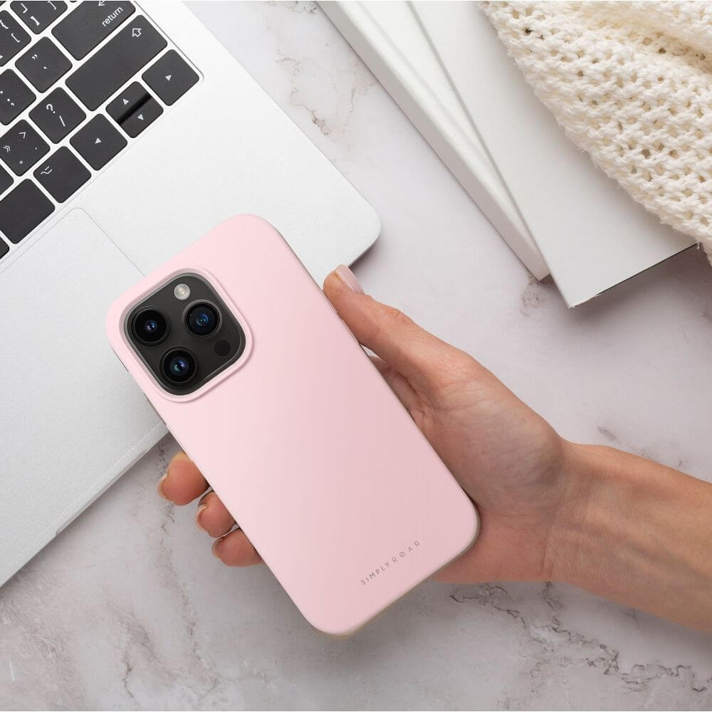Силиконов Калъф за iPhone 15 Plus, Roar Cloud-Skin Case, Розов (5)