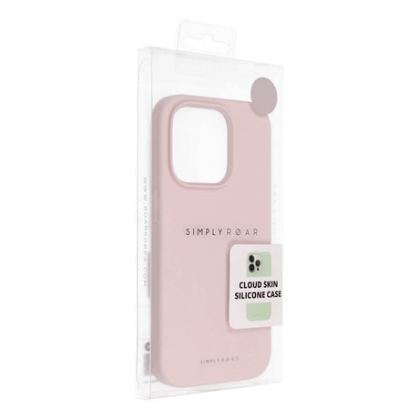 Силиконов Калъф за iPhone 15 Plus, Roar Cloud-Skin Case, Розов (8)