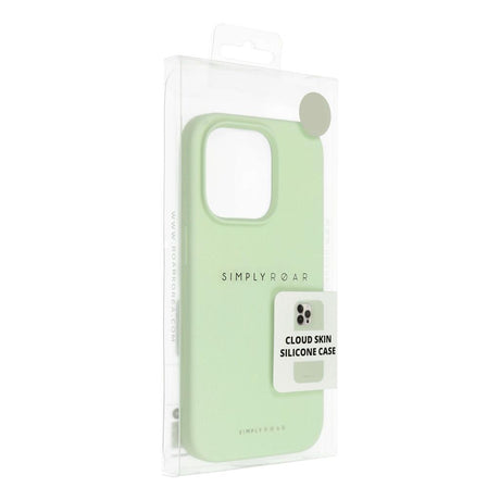 Силиконов Калъф за iPhone 15 Plus, Roar Cloud-Skin Case, Зелен (8)