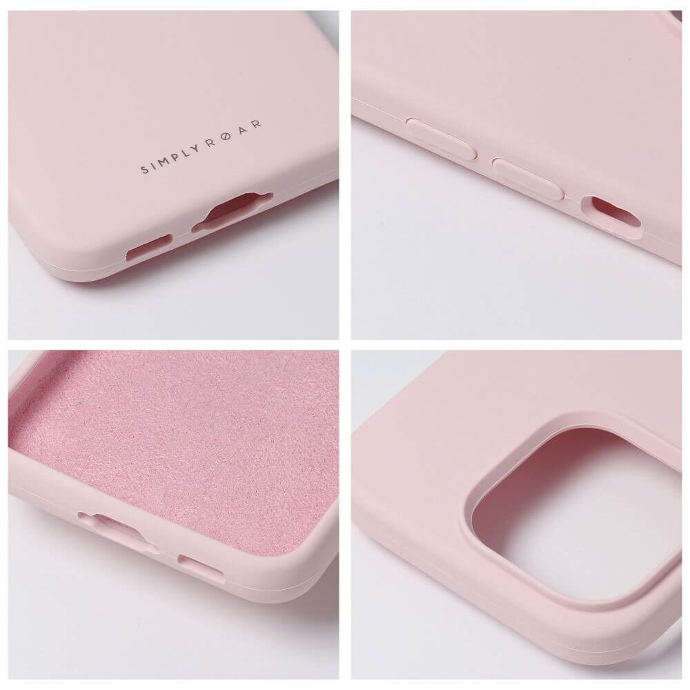 Силиконов Калъф за iPhone 15 Plus, Roar Cloud-Skin Case, Розов (7)