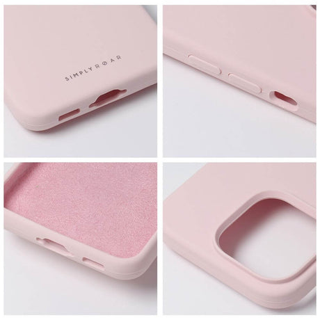 Силиконов Калъф за iPhone 15 Plus, Roar Cloud-Skin Case, Розов (7)