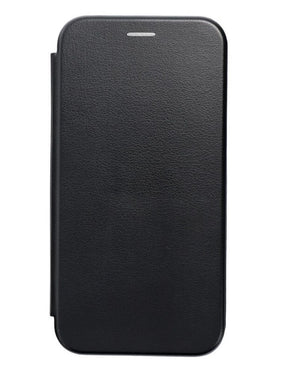 Кожен Калъф за iPhone 15 Pro Max, Forcell Elegance Book Case, Черен