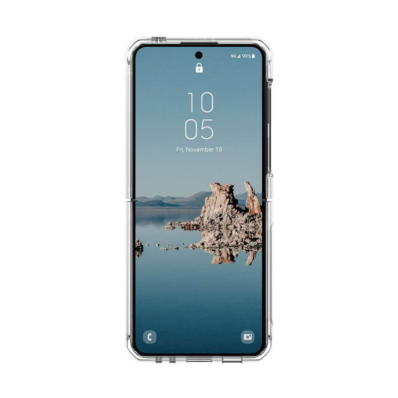Magsafe Противоударен Калъф за Samsung Z Flip 5, UAG Plyo Pro Case, Прозрачен (6)
