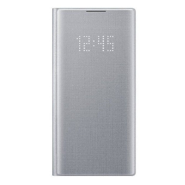 Оригинален Активен Калъф за Samsung Note 10 Led View Cover Book Case EF-NN970PSEGWW, Сив