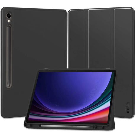 Защитен Калъф за Samsung Tab S10 Lite/ S10 FE/ S9, Tech-Protect Trifold Slim Case, Черен (2)