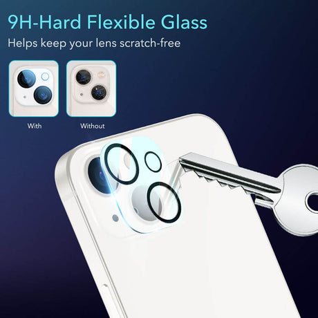 Протектор за Камерата на iPhone 13, ESR Camera Plate Lens Glass, Прозрачен (4)