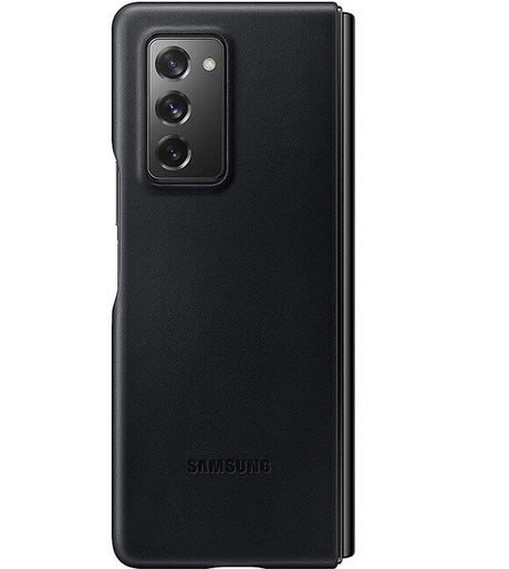 Оригинален Кожен Калъф за Samsung Z Fold 2, Leather Cover Case EF-VF916LBEGEU, Черен