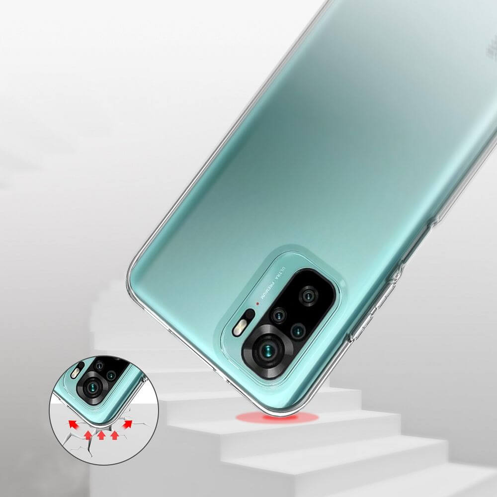 Силиконов Калъф за Xiaomi Redmi Note 10 5G, Forcell 2mm Case, Прозрачен (2)