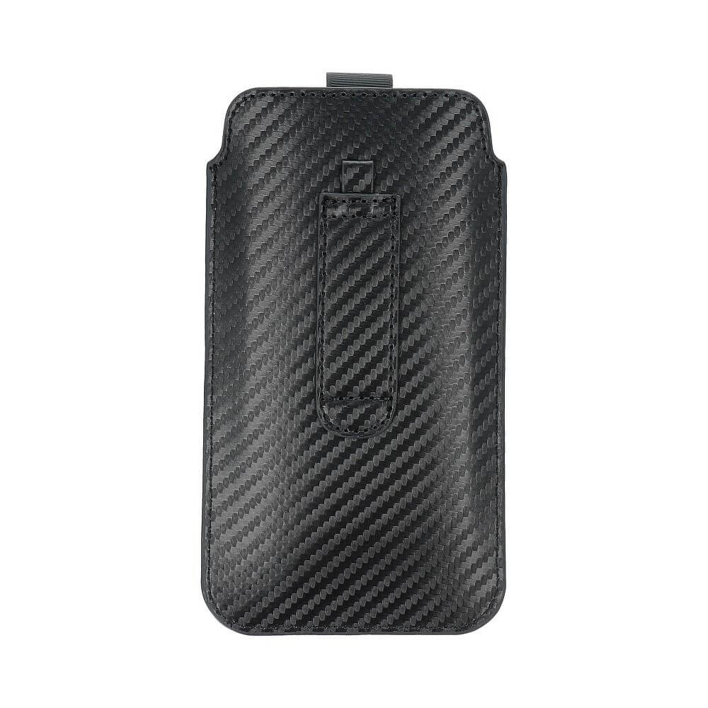 Универсален Калъф-Джоб за Колан, Forcell Carbon Pocket Case 15.5 x 8.5cm, Черен (7)