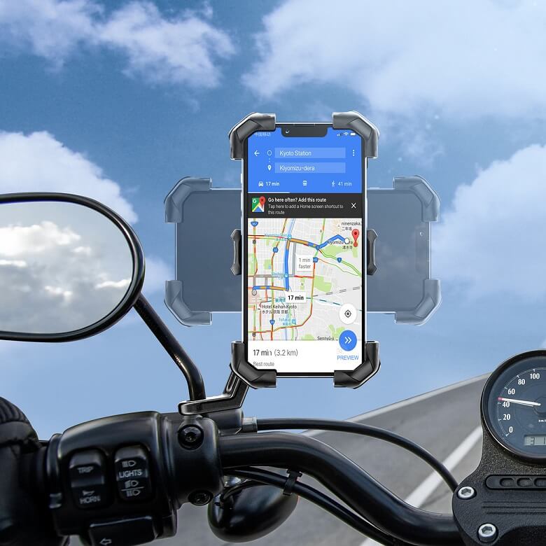 Стойка за Мотор, Joyroom Motorcycle Holder 7", Черен (6)