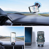 Стойка за Кола Вакуумна, Joyroom Holder Dashboard, Черен (3)