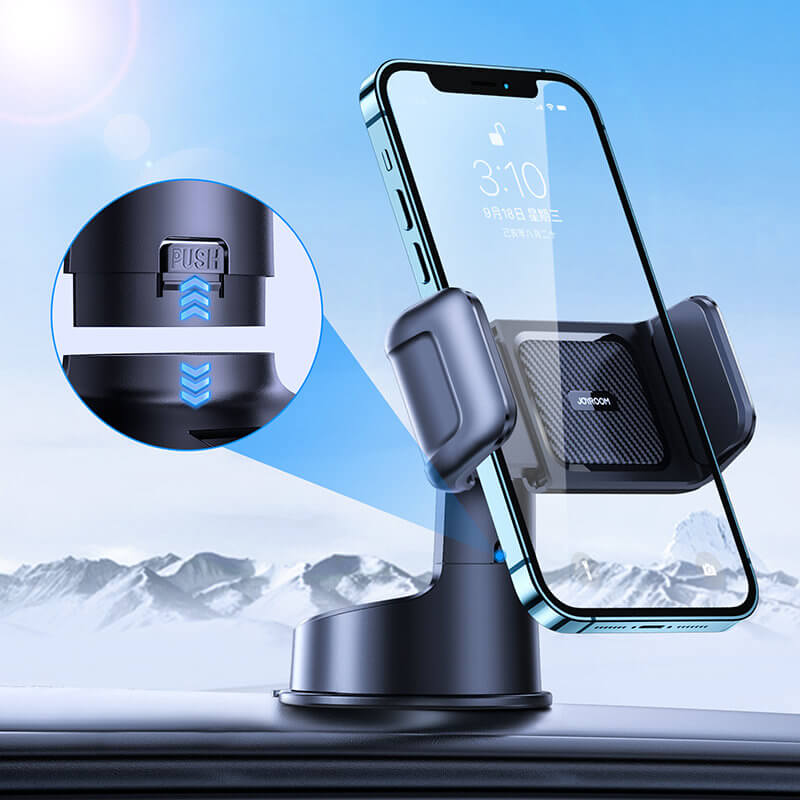 Стойка за Кола Вакуумна, Joyroom Holder Dashboard, Черен (6)