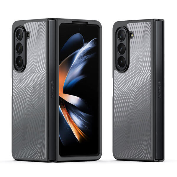 Тънък Калъф за Samsung Z Fold 5, Dux Ducis Aimo Case, Черен (3)