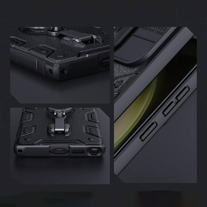 Magsafe Калъф с Поставка за Samsung S23 Ultra, Nillkin CamShield Armor Pro Case, Черен (9)