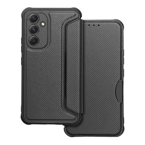 Противоударен Калъф за Samsung A54, Razor Book Case, Черен