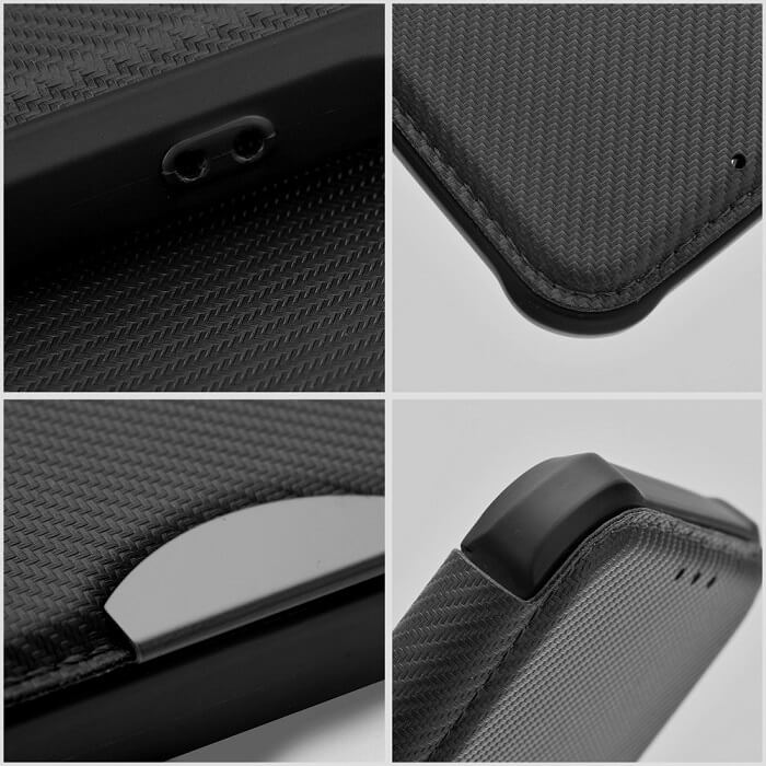 Противоударен Калъф за Samsung A54, Razor Book Case, Черен (3)