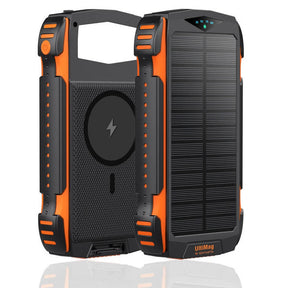 Соларна Външна Батерия, 4Smarts Rugged TitanPack UltiMag 20000 mAh, Черен