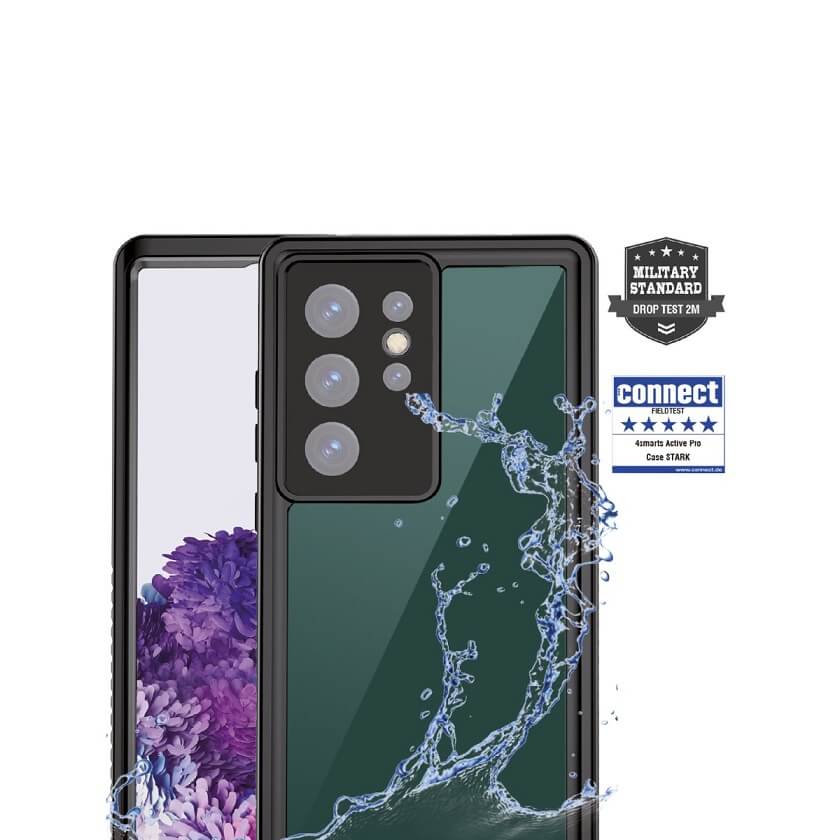 Водоустойчив Калъф за Samsung S23 Ultra, 4Smarts Active Pro Stark Case, Черен