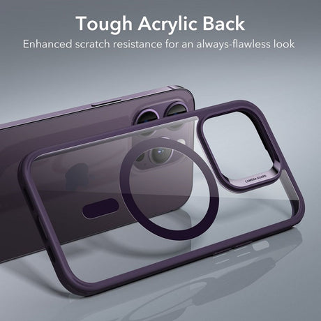 Magsafe Калъф за iPhone 14 Pro, ESR Classic Hybrid Magnetic Case, Лилав (4)