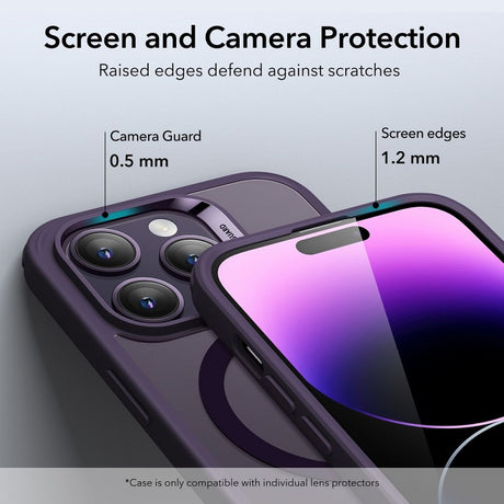 Magsafe Калъф за iPhone 14 Pro, ESR Classic Hybrid Magnetic Case, Лилав (3)