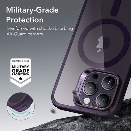 Magsafe Калъф за iPhone 14 Pro, ESR Classic Hybrid Magnetic Case, Лилав (5)