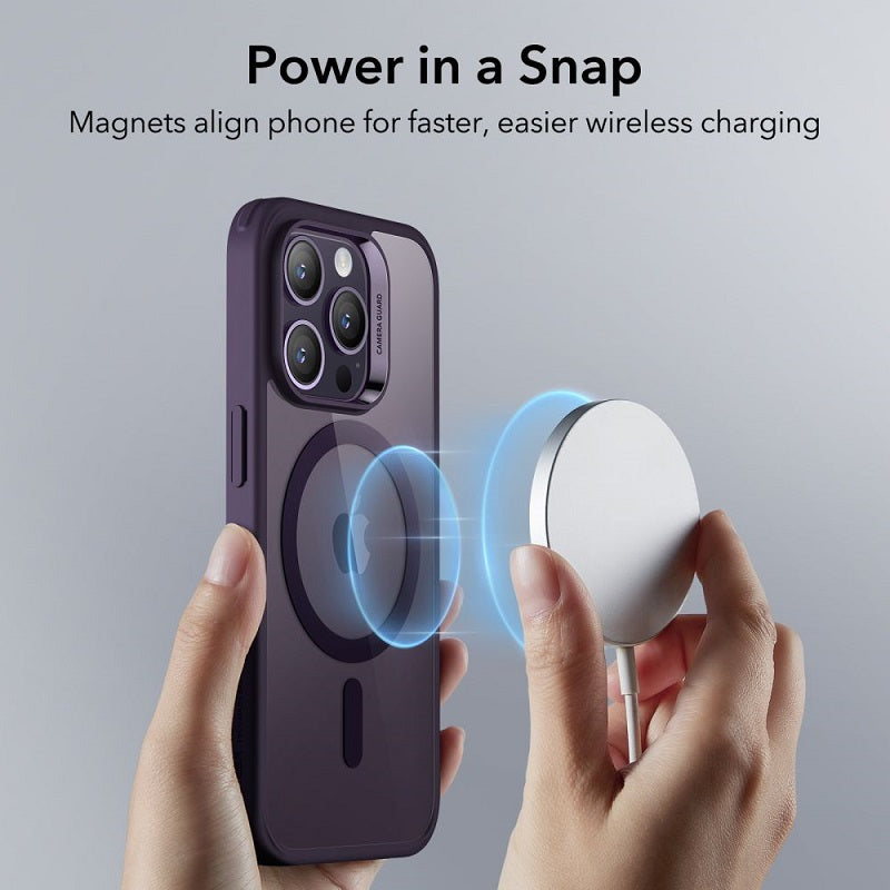 Magsafe Калъф за iPhone 14 Pro, ESR Classic Hybrid Magnetic Case, Лилав (2)
