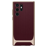 Противоударен Калъф за Samsung S22 Ultra, Spigen Neo Hybrid Case, Бордо (7)