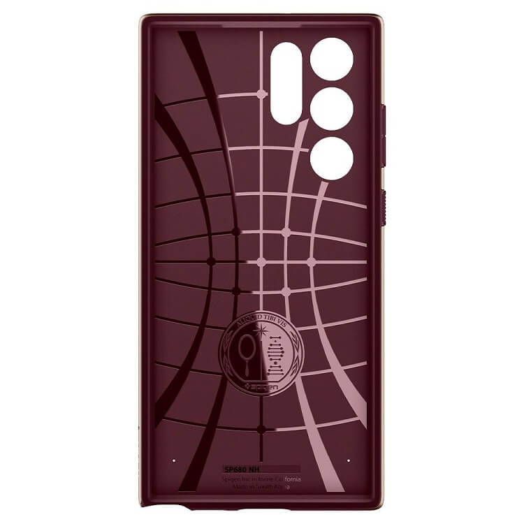 Противоударен Калъф за Samsung S22 Ultra, Spigen Neo Hybrid Case, Бордо (6)