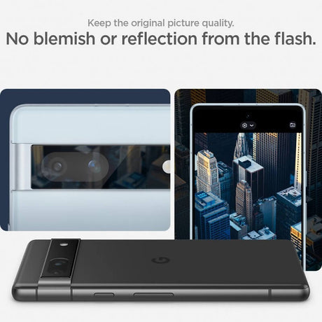 Протектор за Камерата на Google Pixel 7A, Spigen Ez Fit Cam Glass 2бр., Черен (8)