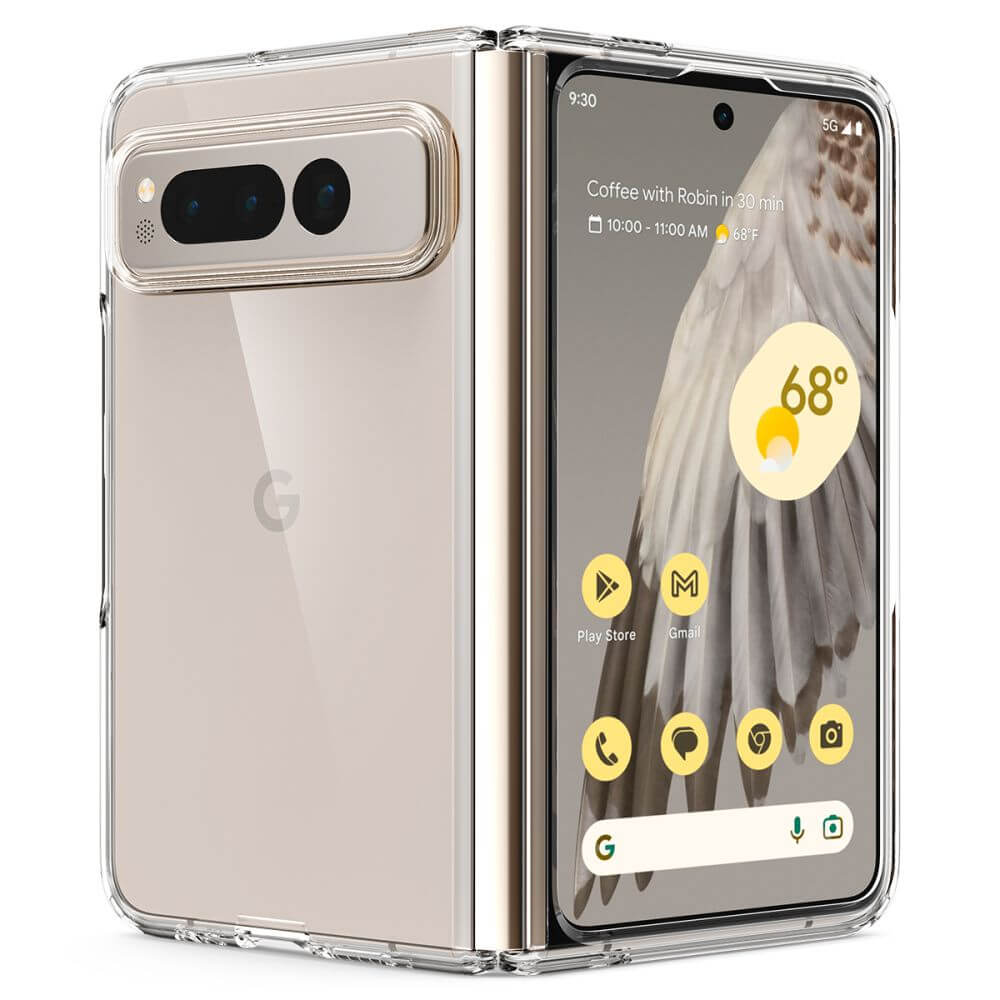 Калъф за Google Pixel Fold, Spigen Ultra Hybrid Case, Прозрачен