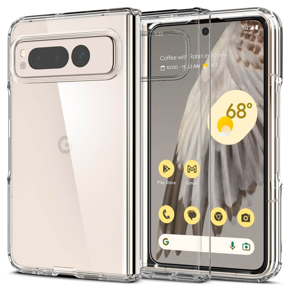 Калъф за Google Pixel Fold, Spigen Ultra Hybrid Case, Прозрачен (2)