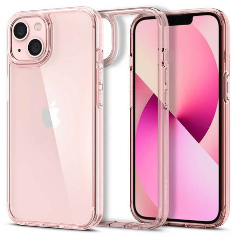 Противоударен Калъф за iPhone 13, Spigen Ultra Hybrid Case, Розов