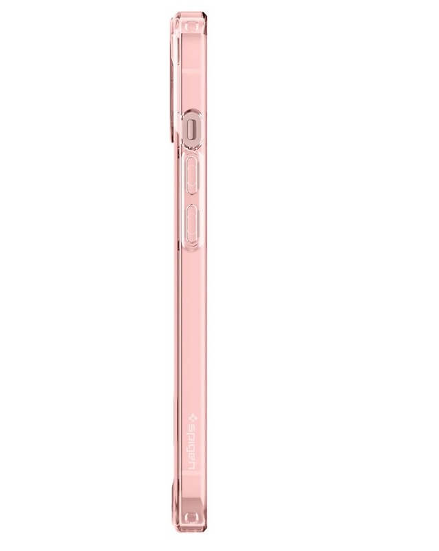 Противоударен Калъф за iPhone 13, Spigen Ultra Hybrid Case, Розов (4)