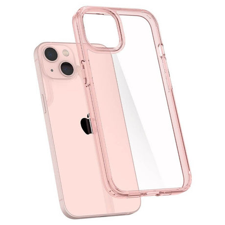 Противоударен Калъф за iPhone 13, Spigen Ultra Hybrid Case, Розов (5)