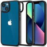 Противоударен Калъф за iPhone 13, Spigen Ultra Hybrid Case, Черен