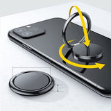 Метален Пръстен-Стойка, Tech-Protect Magnetic Phone Ring, Черен (5)