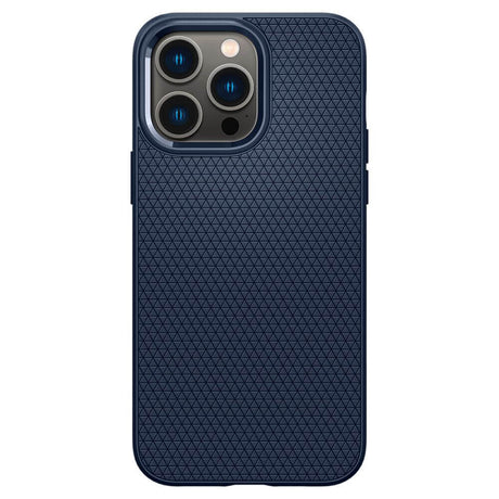 Противоударен Калъф за iPhone 13 Pro, Spigen Liquid Air Case, Син (2)