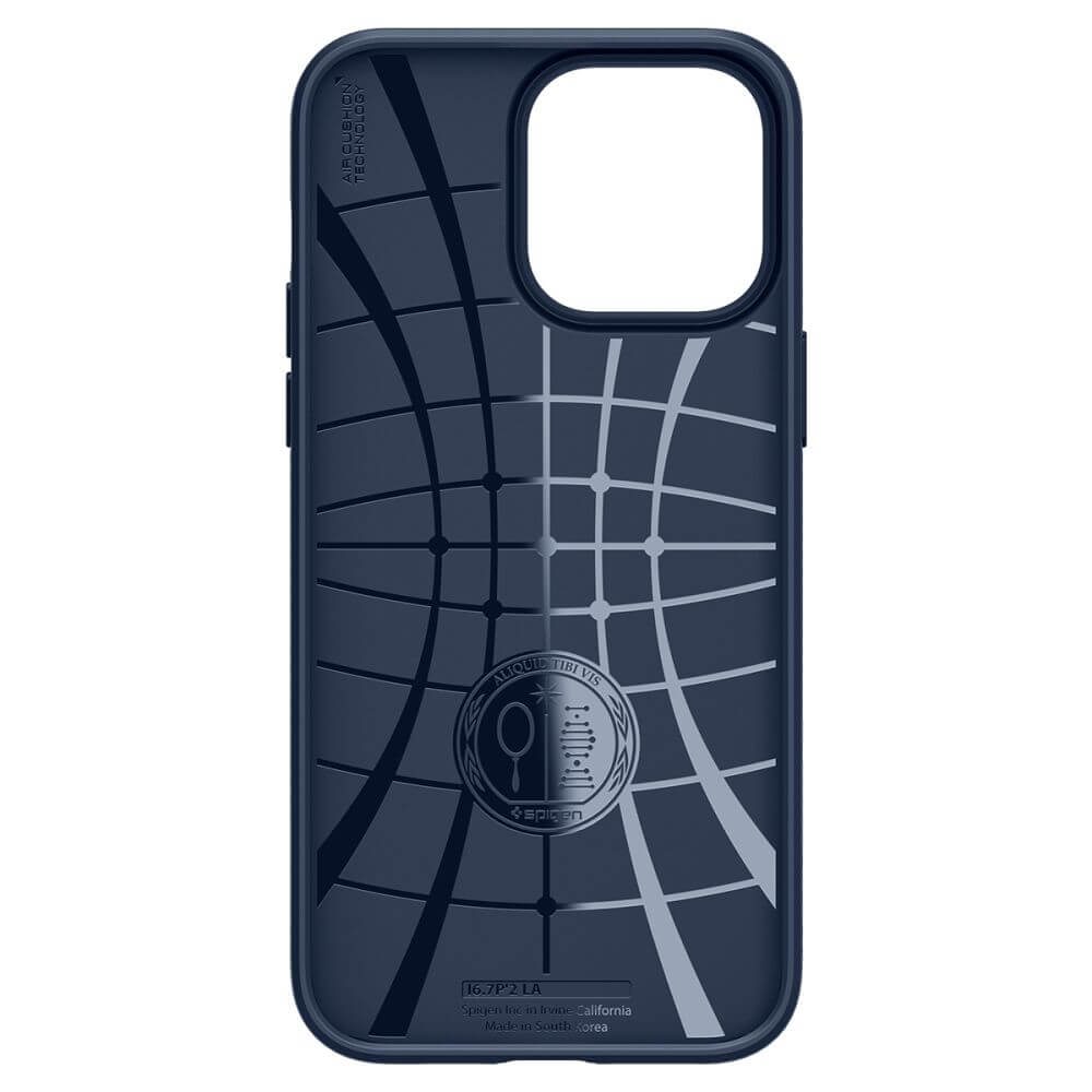 Противоударен Калъф за iPhone 13 Pro, Spigen Liquid Air Case, Син (6)
