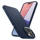 Противоударен Калъф за iPhone 13 Pro, Spigen Liquid Air Case, Син (3)