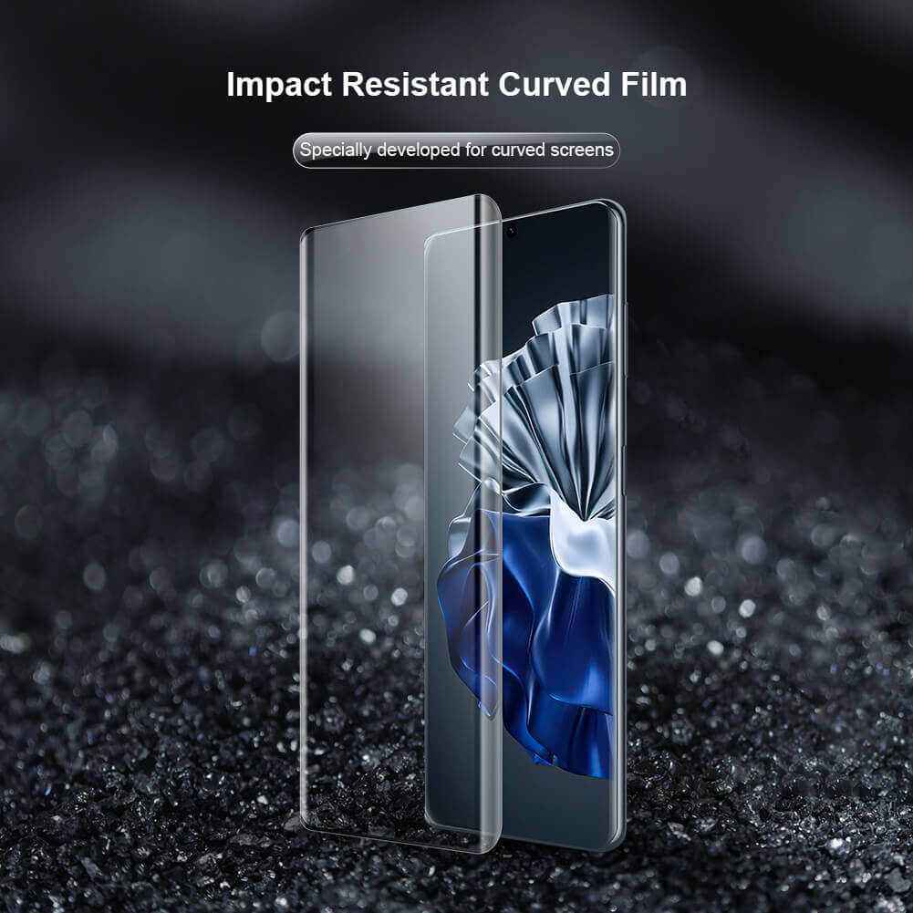 Удароустойчив Протектор 2бр. за Huawei P60 Pro, Nillkin Flexible Glass, Черен (2)